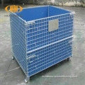 Jaula/contenedores de paletas de metal de almacenamiento apilable de venta caliente